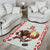 Belarus Ice Hockey Custom Area Rug With Bison Mascot Flag Style