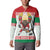 Belarus Ice Hockey Custom Button Sweatshirt With Bison Mascot Flag Style