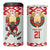 Belarus Ice Hockey Custom 4 in 1 Can Cooler Tumbler With Bison Mascot Flag Style