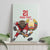 Belarus Ice Hockey Custom Canvas Wall Art With Bison Mascot Flag Style