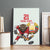 Belarus Ice Hockey Custom Canvas Wall Art With Bison Mascot Flag Style