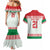 Belarus Ice Hockey Custom Couples Matching Mermaid Dress and Hawaiian Shirt With Bison Mascot Flag Style