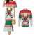 Belarus Ice Hockey Custom Couples Matching Mermaid Dress and Long Sleeve Button Shirt With Bison Mascot Flag Style