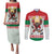 Belarus Ice Hockey Custom Couples Matching Puletasi and Long Sleeve Button Shirt With Bison Mascot Flag Style