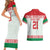 Belarus Ice Hockey Custom Couples Matching Short Sleeve Bodycon Dress and Hawaiian Shirt With Bison Mascot Flag Style