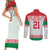 Belarus Ice Hockey Custom Couples Matching Short Sleeve Bodycon Dress and Long Sleeve Button Shirt With Bison Mascot Flag Style