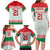 Belarus Ice Hockey Custom Family Matching Long Sleeve Bodycon Dress and Hawaiian Shirt With Bison Mascot Flag Style