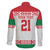 Belarus Ice Hockey Custom Family Matching Long Sleeve Bodycon Dress and Hawaiian Shirt With Bison Mascot Flag Style