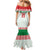 Belarus Ice Hockey Custom Family Matching Mermaid Dress and Hawaiian Shirt With Bison Mascot Flag Style