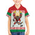 Belarus Ice Hockey Custom Family Matching Off The Shoulder Long Sleeve Dress and Hawaiian Shirt With Bison Mascot Flag Style