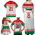 Belarus Ice Hockey Custom Family Matching Off Shoulder Maxi Dress and Hawaiian Shirt With Bison Mascot Flag Style