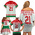 Belarus Ice Hockey Custom Family Matching Off Shoulder Short Dress and Hawaiian Shirt With Bison Mascot Flag Style