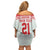 Belarus Ice Hockey Custom Family Matching Off Shoulder Short Dress and Hawaiian Shirt With Bison Mascot Flag Style