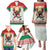 Belarus Ice Hockey Custom Family Matching Puletasi and Hawaiian Shirt With Bison Mascot Flag Style