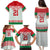 Belarus Ice Hockey Custom Family Matching Puletasi and Hawaiian Shirt With Bison Mascot Flag Style