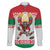 Belarus Ice Hockey Custom Family Matching Puletasi and Hawaiian Shirt With Bison Mascot Flag Style