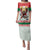 Belarus Ice Hockey Custom Family Matching Puletasi and Hawaiian Shirt With Bison Mascot Flag Style