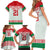 Belarus Ice Hockey Custom Family Matching Short Sleeve Bodycon Dress and Hawaiian Shirt With Bison Mascot Flag Style