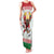 Belarus Ice Hockey Custom Family Matching Tank Maxi Dress and Hawaiian Shirt With Bison Mascot Flag Style