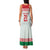 Belarus Ice Hockey Custom Family Matching Tank Maxi Dress and Hawaiian Shirt With Bison Mascot Flag Style