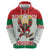 Belarus Ice Hockey Custom Hoodie With Bison Mascot Flag Style