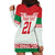 Belarus Ice Hockey Custom Hoodie Dress With Bison Mascot Flag Style