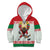 Belarus Ice Hockey Custom Kid Hoodie With Bison Mascot Flag Style