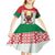 Belarus Ice Hockey Custom Kid Short Sleeve Dress With Bison Mascot Flag Style