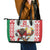 Belarus Ice Hockey Custom Leather Tote Bag With Bison Mascot Flag Style