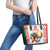 Belarus Ice Hockey Custom Leather Tote Bag With Bison Mascot Flag Style