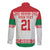 Belarus Ice Hockey Custom Long Sleeve Button Shirt With Bison Mascot Flag Style