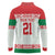 Belarus Ice Hockey Custom Long Sleeve Polo Shirt With Bison Mascot Flag Style