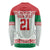 Belarus Ice Hockey Custom Long Sleeve Shirt With Bison Mascot Flag Style