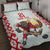 Belarus Ice Hockey Custom Quilt Bed Set With Bison Mascot Flag Style