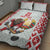 Belarus Ice Hockey Custom Quilt Bed Set With Bison Mascot Flag Style