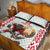 Belarus Ice Hockey Custom Quilt Bed Set With Bison Mascot Flag Style