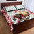 Belarus Ice Hockey Custom Quilt Bed Set With Bison Mascot Flag Style