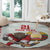 Belarus Ice Hockey Custom Round Carpet With Bison Mascot Flag Style