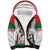 Belarus Ice Hockey Custom Sherpa Hoodie With Bison Mascot Flag Style