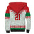 Belarus Ice Hockey Custom Sherpa Hoodie With Bison Mascot Flag Style