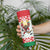 Belarus Ice Hockey Custom Skinny Tumbler With Bison Mascot Flag Style