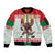 Belarus Ice Hockey Custom Sleeve Zip Bomber Jacket With Bison Mascot Flag Style