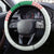 Belarus Ice Hockey Steering Wheel Cover With Bison Mascot Flag Style