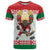 Belarus Ice Hockey Custom T Shirt With Bison Mascot Flag Style