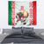 Belarus Ice Hockey Custom Tapestry With Bison Mascot Flag Style