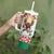 Belarus Ice Hockey Custom Tumbler With Handle With Bison Mascot Flag Style