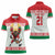 Belarus Ice Hockey Custom Women Polo Shirt With Bison Mascot Flag Style