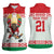 Belarus Ice Hockey Custom Women Sleeveless Polo Shirt With Bison Mascot Flag Style