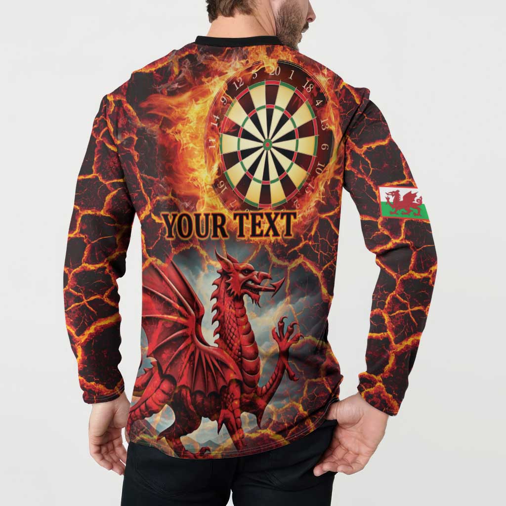 Wales Darts Wales Forever Personalized Button Sweatshirt Cymru Am Byth Dragons