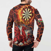 Wales Darts Wales Forever Personalized Button Sweatshirt Cymru Am Byth Dragons